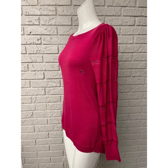 Blu Dahlia Women Long Sleeve Twisted Split Back Design Sweater Tunic Size M - Picture 8 of 13